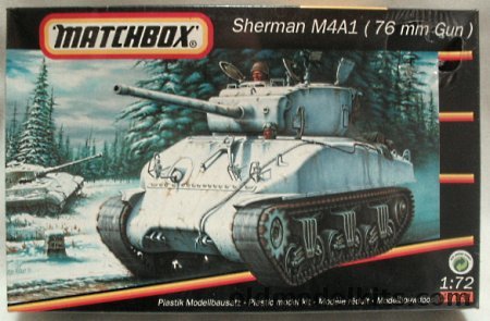 Matchbox 1/76 Sherman M4A1  76mm Gun, 40181 plastic model kit